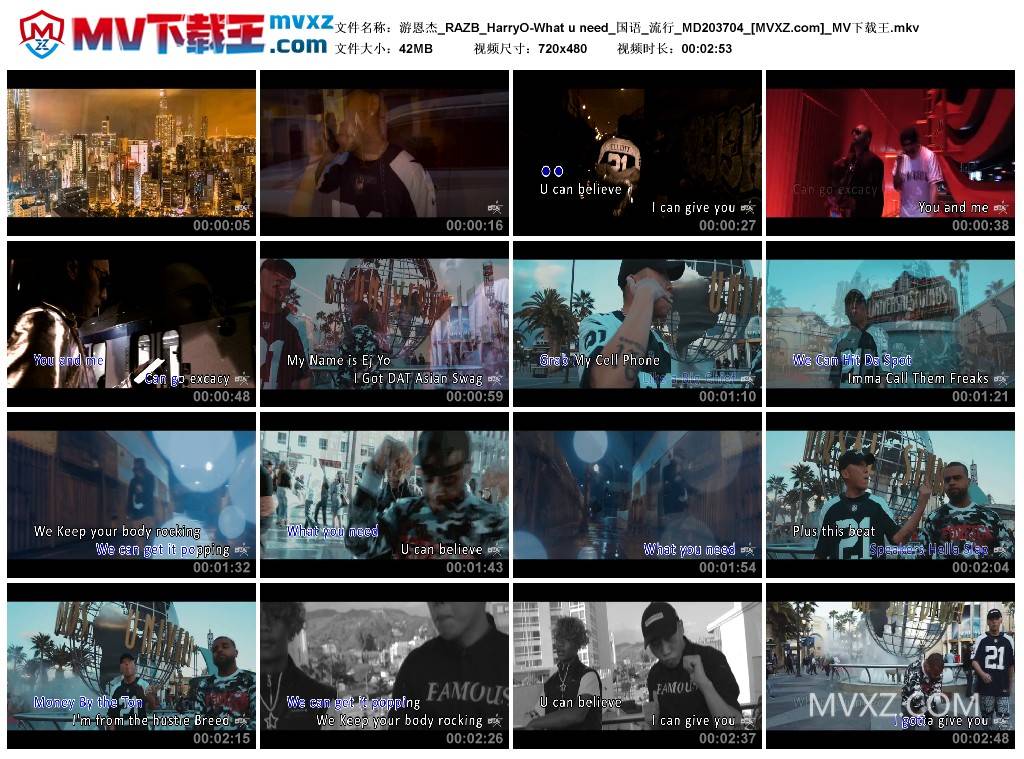 游恩杰_RAZB_HarryO-What u need_国语_流行_MD203704
